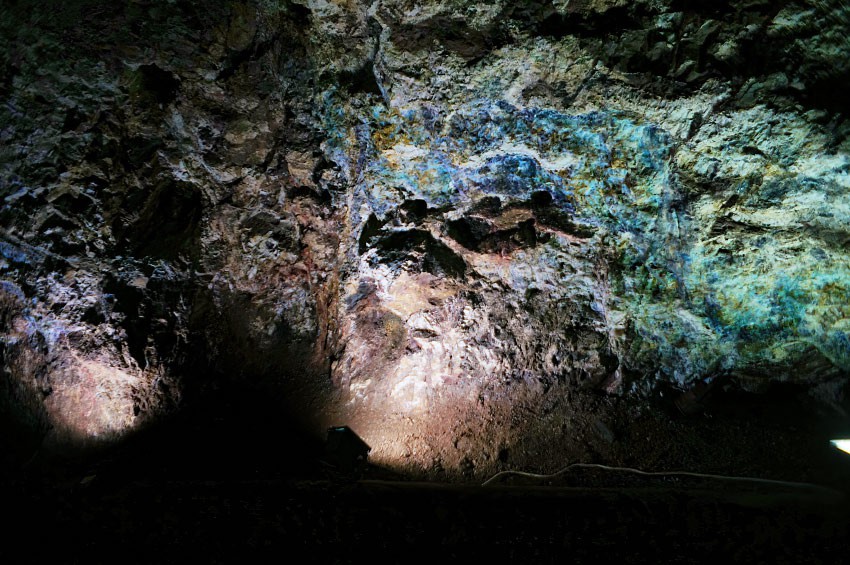 Ściana kolorowa od minerałów